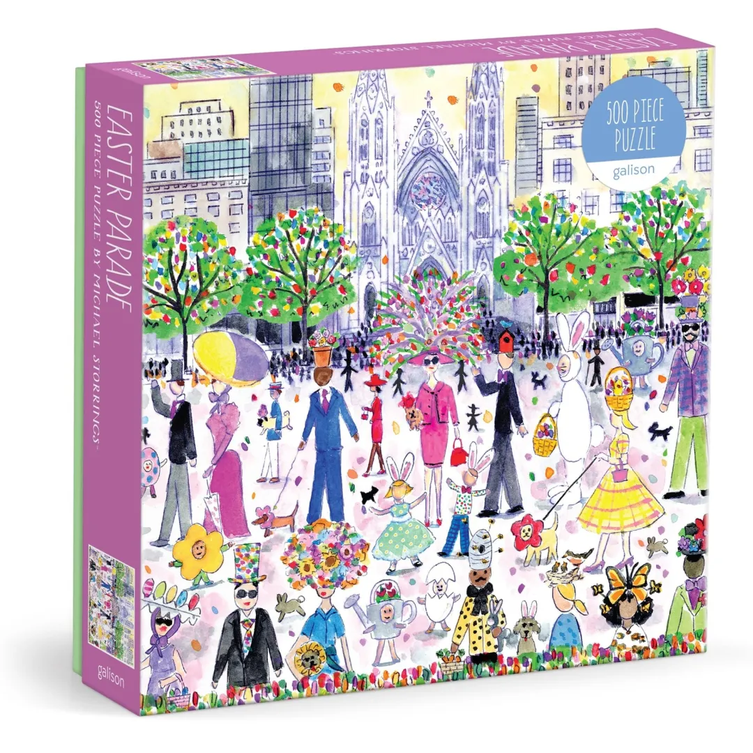 Galison Michael Storrings Easter Parade 500 Piece Puzzle