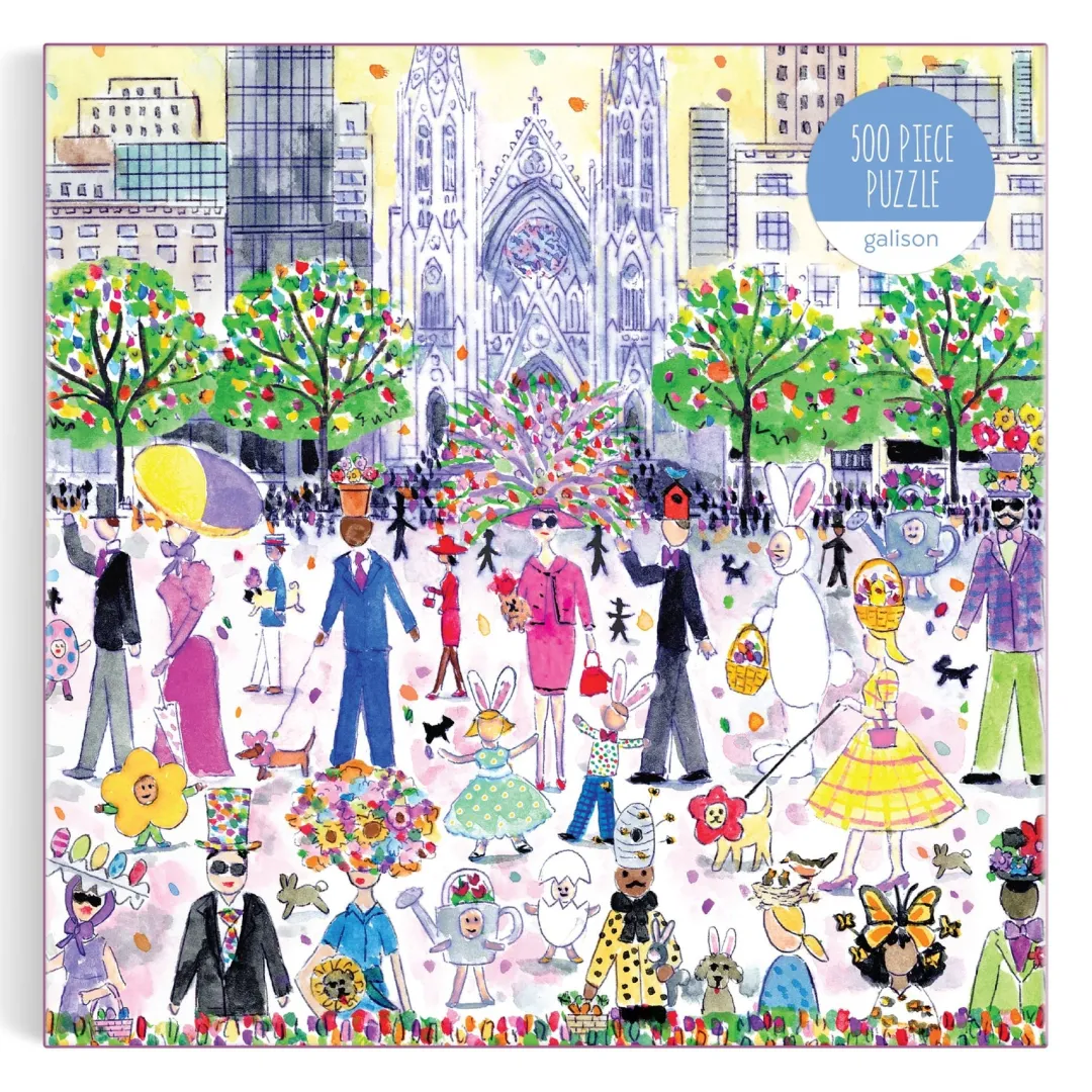 Galison Michael Storrings Easter Parade 500 Piece Puzzle