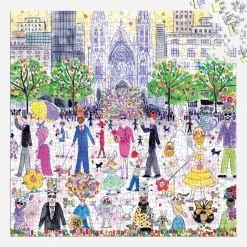 Galison Michael Storrings Easter Parade 500 Piece Puzzle