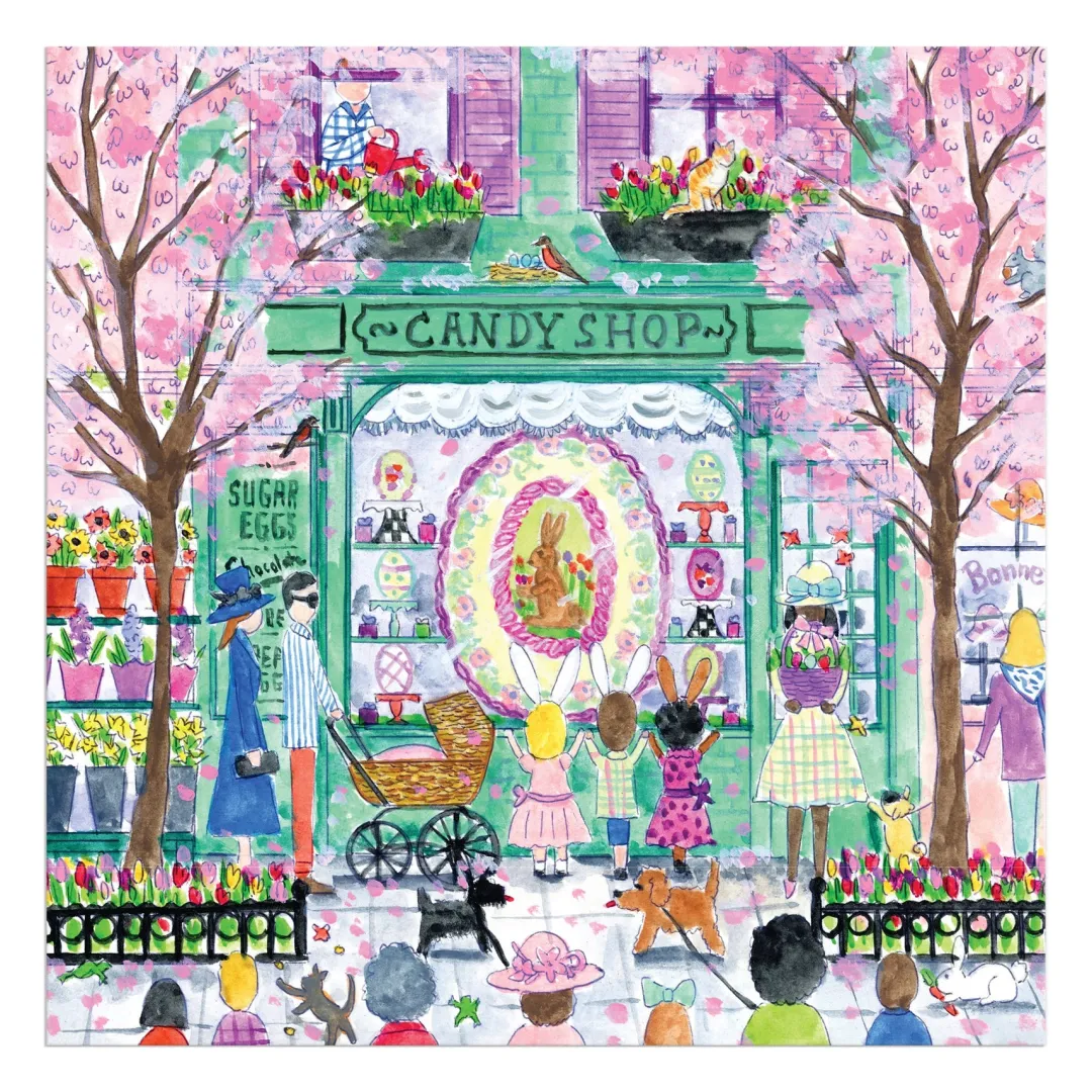 Galison Michael Storrings Easter Candy Shop 500 Piece Puzzle