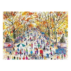 Galison Michael Storrings Fall in Central Park 1000 Piece Puzzle
