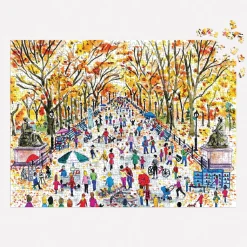 Galison Michael Storrings Fall in Central Park 1000 Piece Puzzle