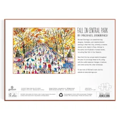 Galison Michael Storrings Fall in Central Park 1000 Piece Puzzle