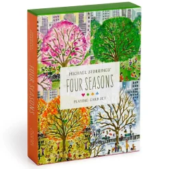 Galison Michael Storrings Four Seasons Playing Card Set