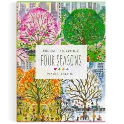 Galison Michael Storrings Four Seasons Playing Card Set