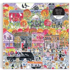 Galison Michael Storrings Halloween Parade 500 Piece Puzzle