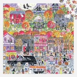 Galison Michael Storrings Halloween Parade 500 Piece Puzzle