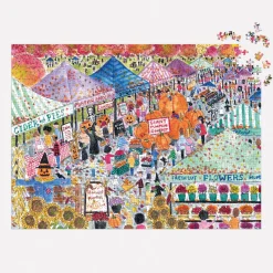Galison Michael Storrings Harvest Market 1000 Piece Puzzle