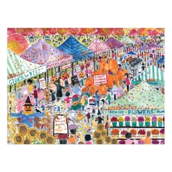 Galison Michael Storrings Harvest Market 1000 Piece Puzzle