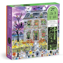 Galison Michael Storrings Haunted House 500 Piece Glow in the Dark Puzzle
