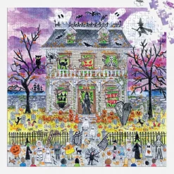 Galison Michael Storrings Haunted House 500 Piece Glow in the Dark Puzzle