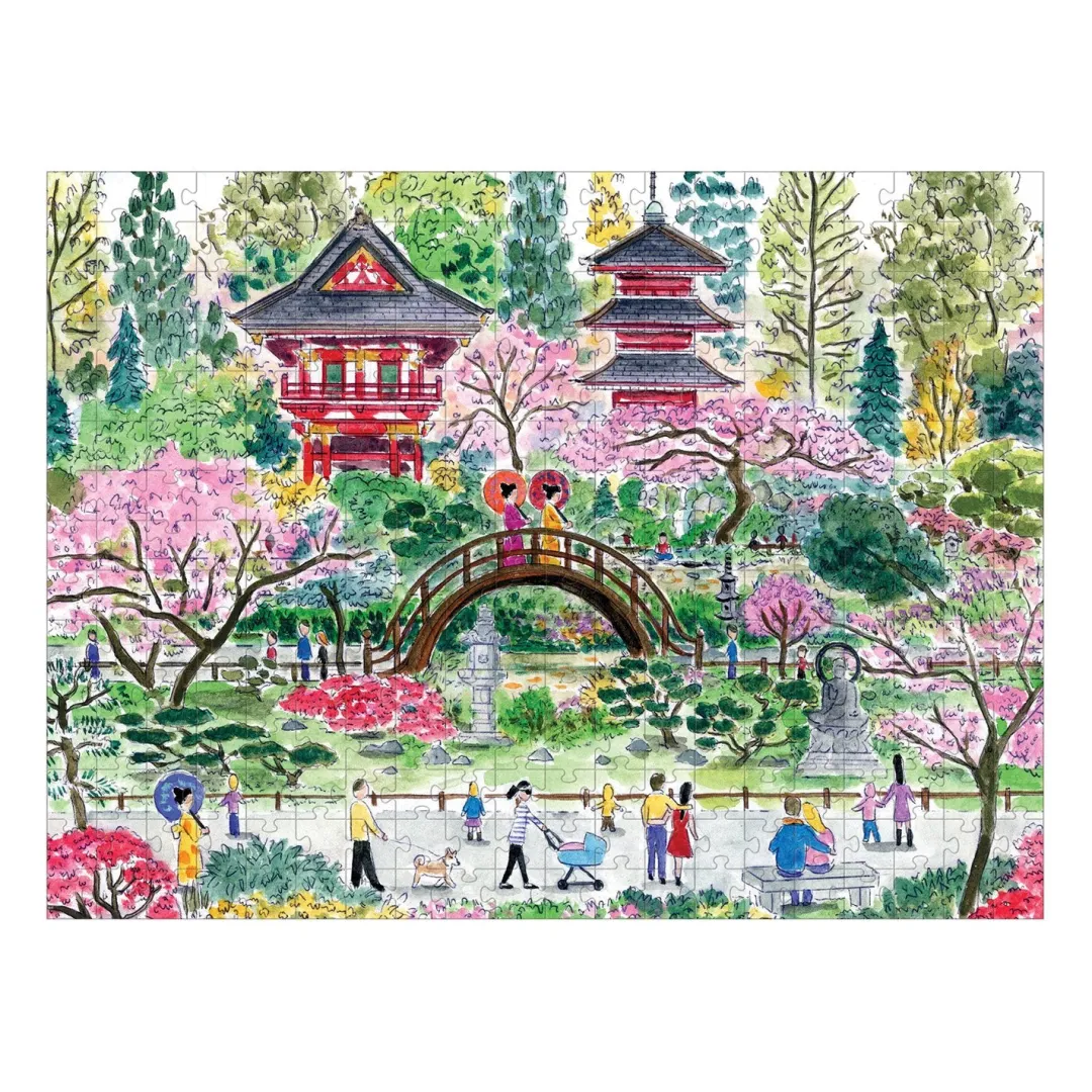 Galison Michael Storrings Japanese Tea Garden 300 Piece Jigsaw Puzzle