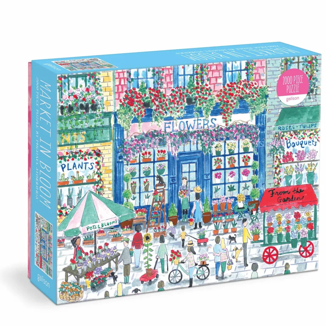Galison Michael Storrings Market in Bloom 2000 Piece Puzzle