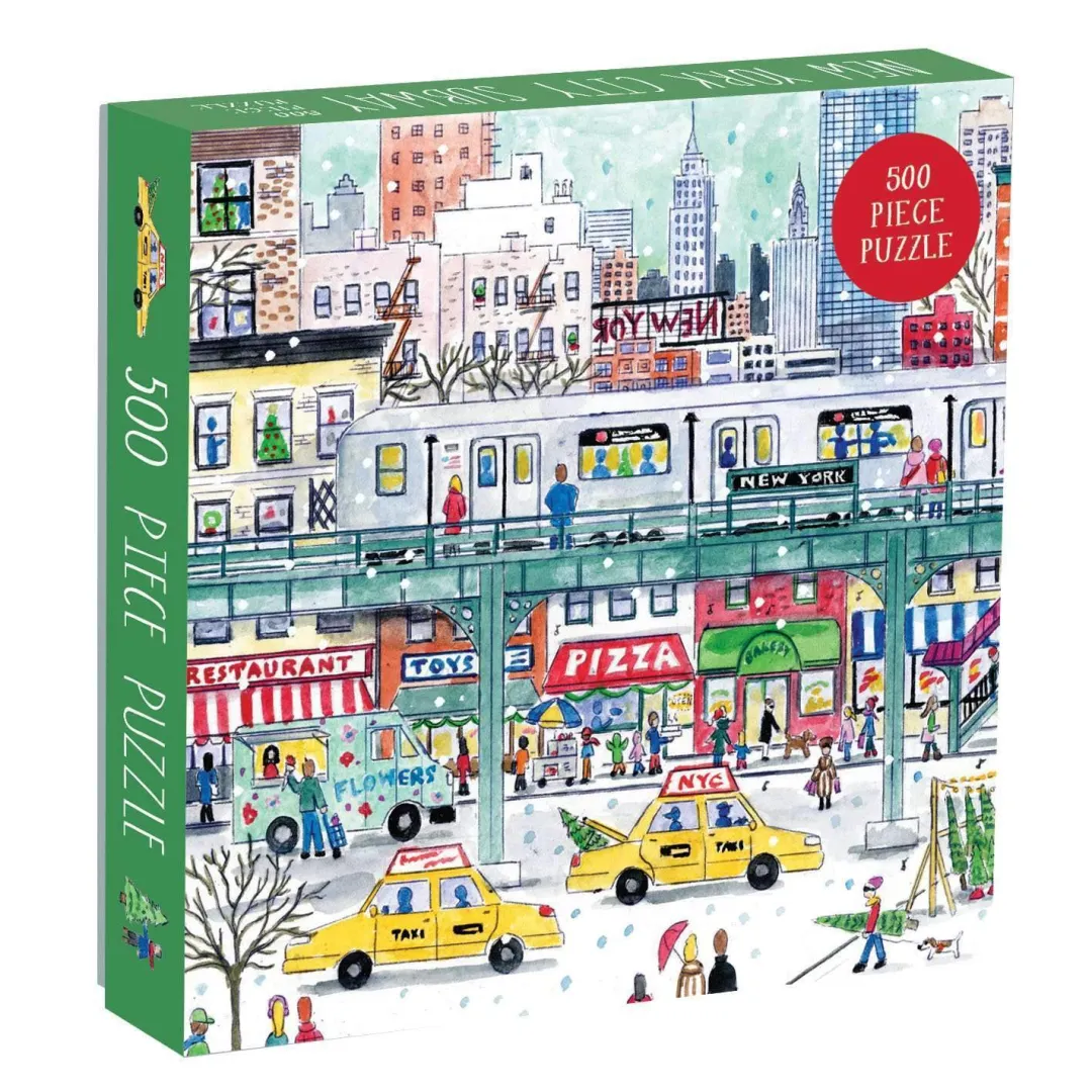 Galison Michael Storrings New York City Subway 500 Piece Jigsaw Puzzle