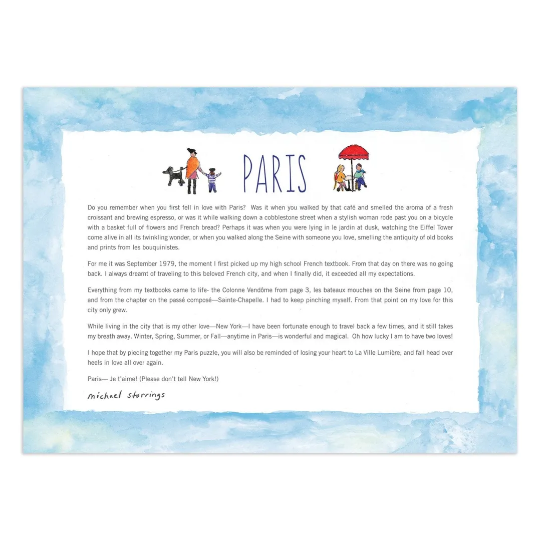 Galison Michael Storrings Paris 1000 Piece Jigsaw Puzzle