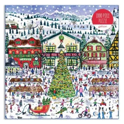 Galison Michael Storrings Santa's Village 1000 Piece Puzzle