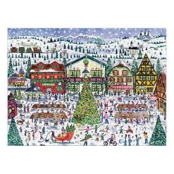 Galison Michael Storrings Santa's Village 1000 Piece Puzzle
