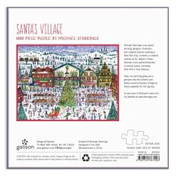 Galison Michael Storrings Santa's Village 1000 Piece Puzzle