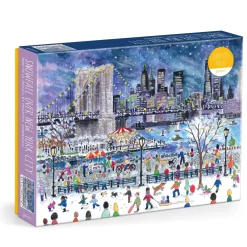 Galison Michael Storrings Snowfall Over New York City 1000 Piece Puzzle