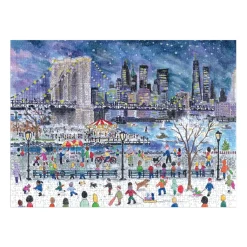 Galison Michael Storrings Snowfall Over New York City 1000 Piece Puzzle