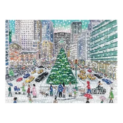 Galison Michael Storrings Snowfall on Park Avenue 1000 Piece Puzzle