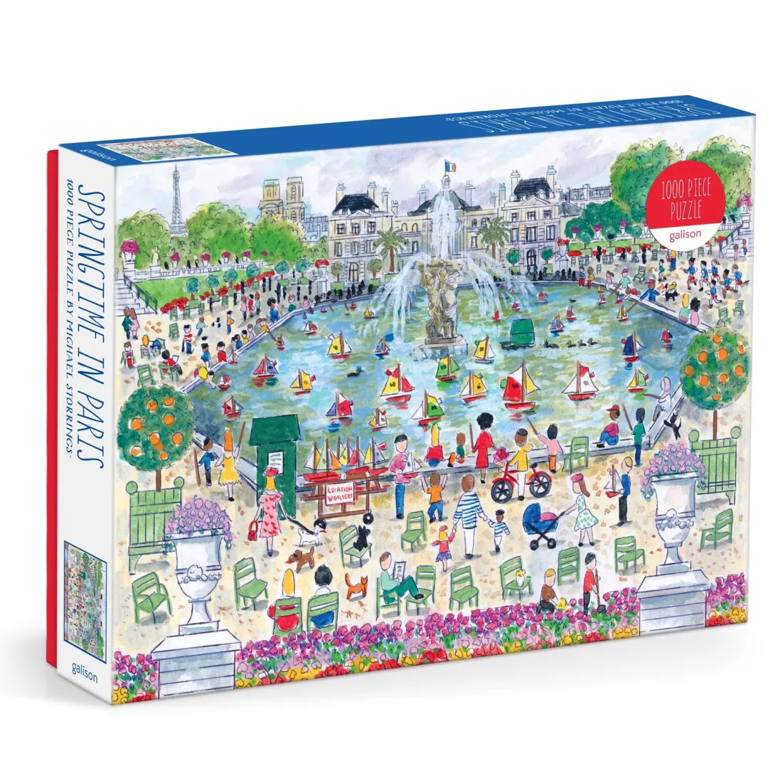 Galison Michael Storrings Springtime in Paris 1000 Piece Puzzle