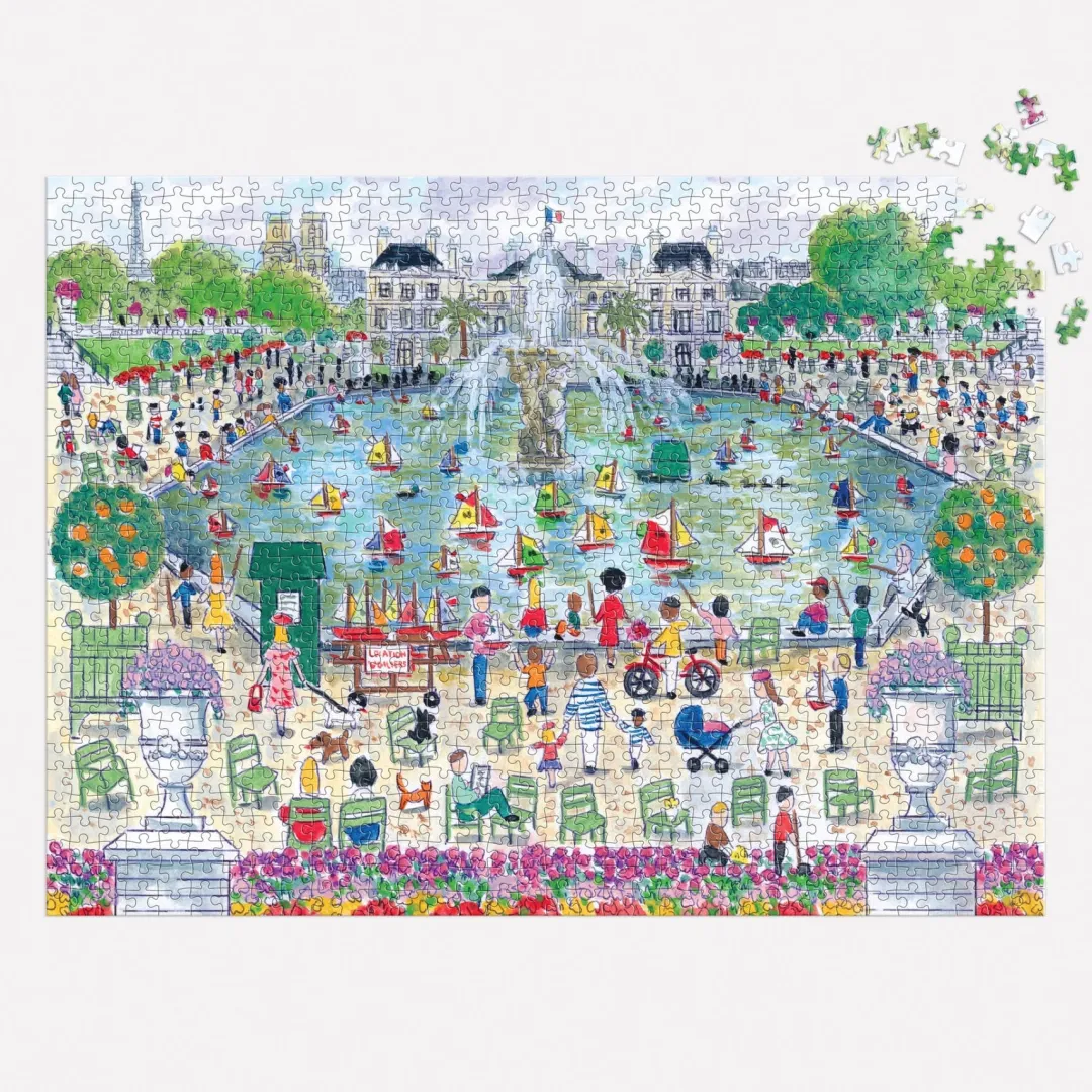 Galison Michael Storrings Springtime in Paris 1000 Piece Puzzle