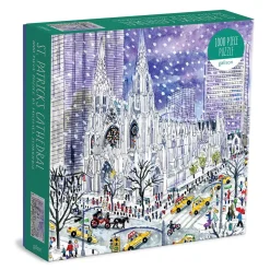 Galison Michael Storrings St. Patricks Cathedral 1000 Piece Jigsaw Puzzle