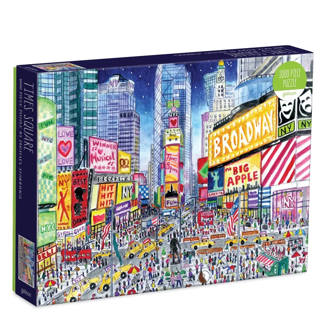 Galison Michael Storrings Times Square 1000 Piece Jigsaw Puzzle