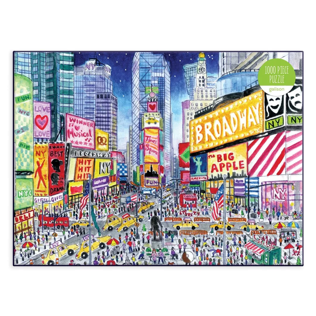 Galison Michael Storrings Times Square 1000 Piece Jigsaw Puzzle