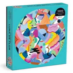 Galison Mina Hamada Luna de Flor 1000 Piece Round Puzzle