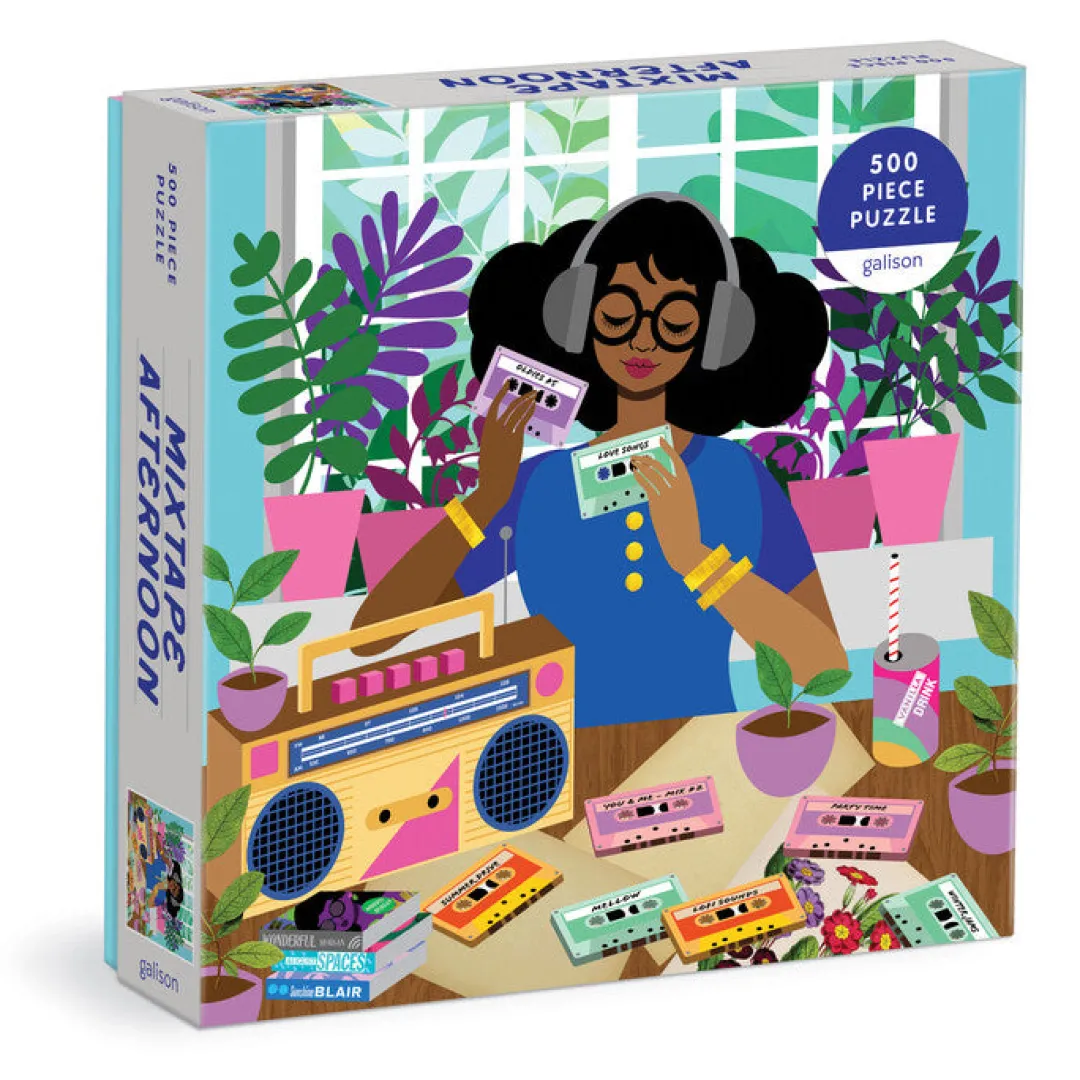 Galison Mixtape Afternoon 500 Piece Puzzle