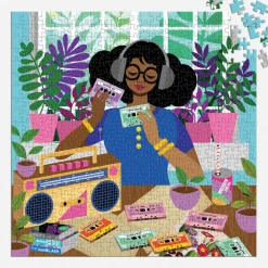 Galison Mixtape Afternoon 500 Piece Puzzle