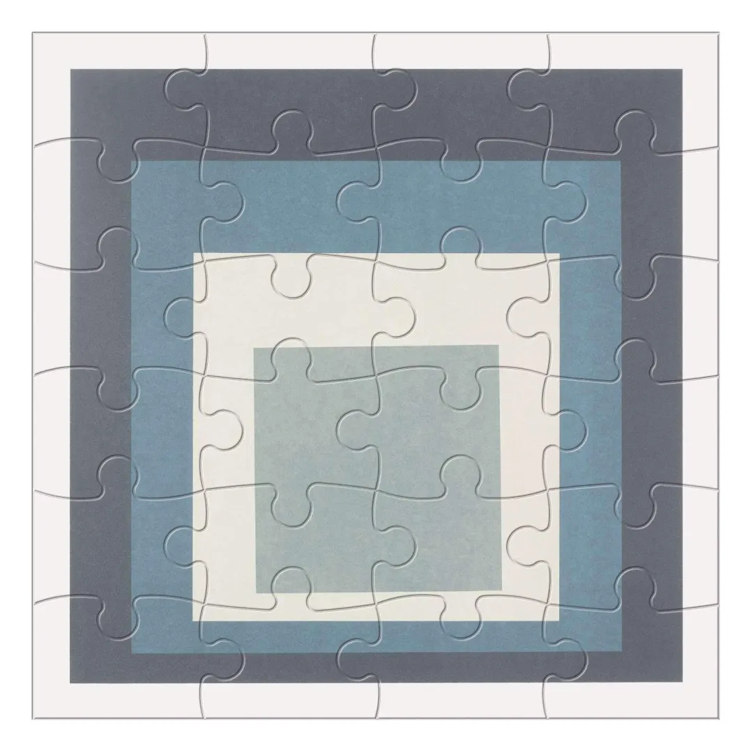 Galison MoMA Josef Albers Wood Jigsaw Puzzle Set