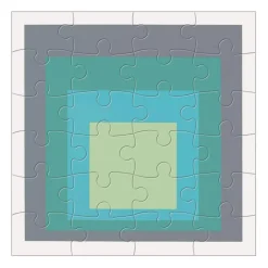 Galison MoMA Josef Albers Wood Jigsaw Puzzle Set