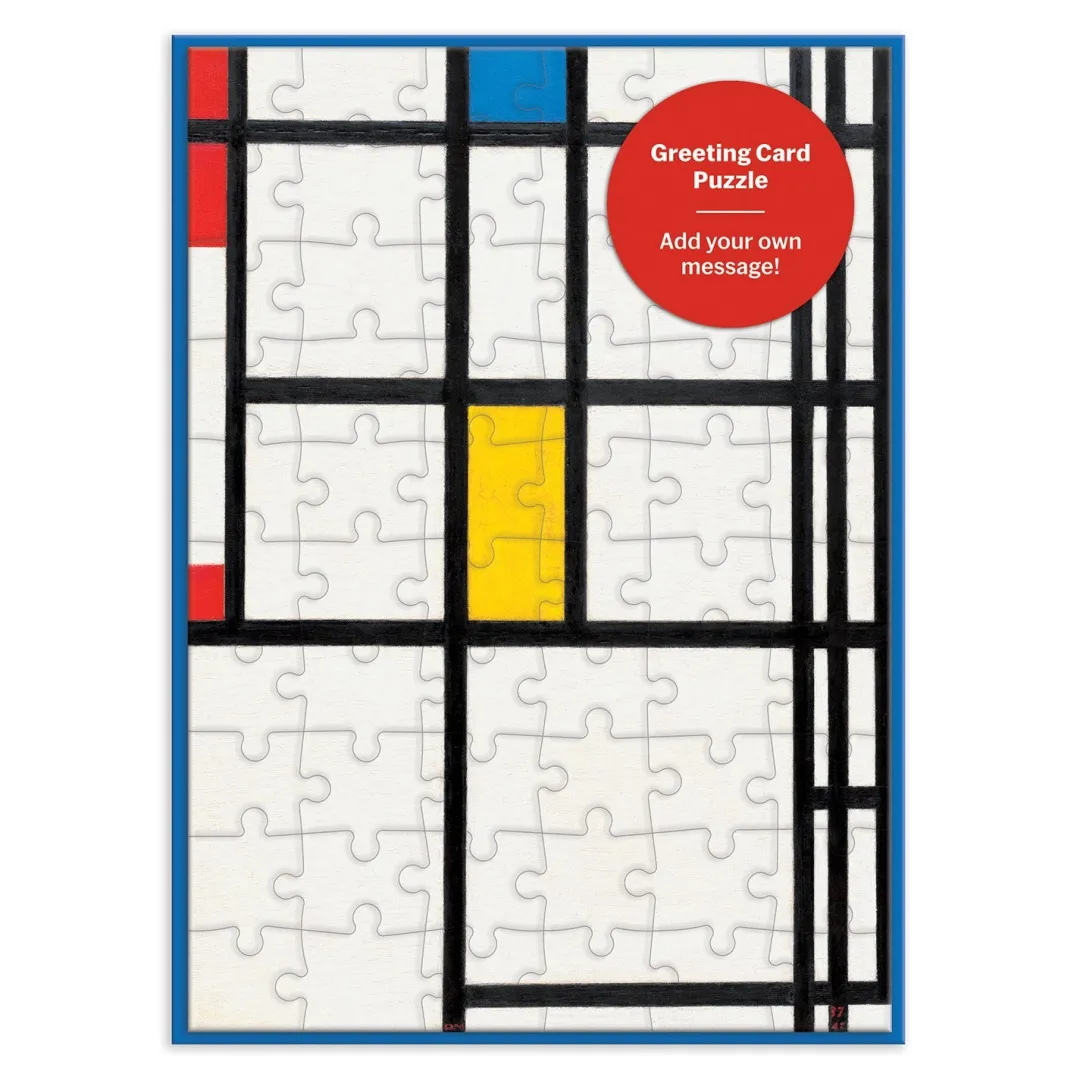 Galison MoMA Mondrian Greeting Card Puzzle