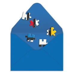 Galison MoMA Mondrian Greeting Card Puzzle