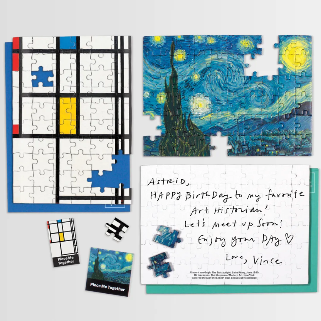 Galison MoMA Mondrian Greeting Card Puzzle