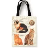 Galison Moody Cats Canvas Tote
