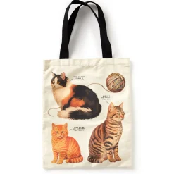 Galison Moody Cats Canvas Tote