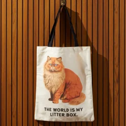 Galison Moody Cats Canvas Tote