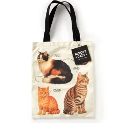 Galison Moody Cats Canvas Tote