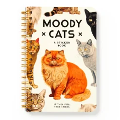 Galison Moody Cats Sticker Book