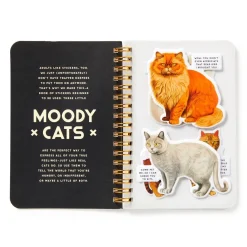 Galison Moody Cats Sticker Book