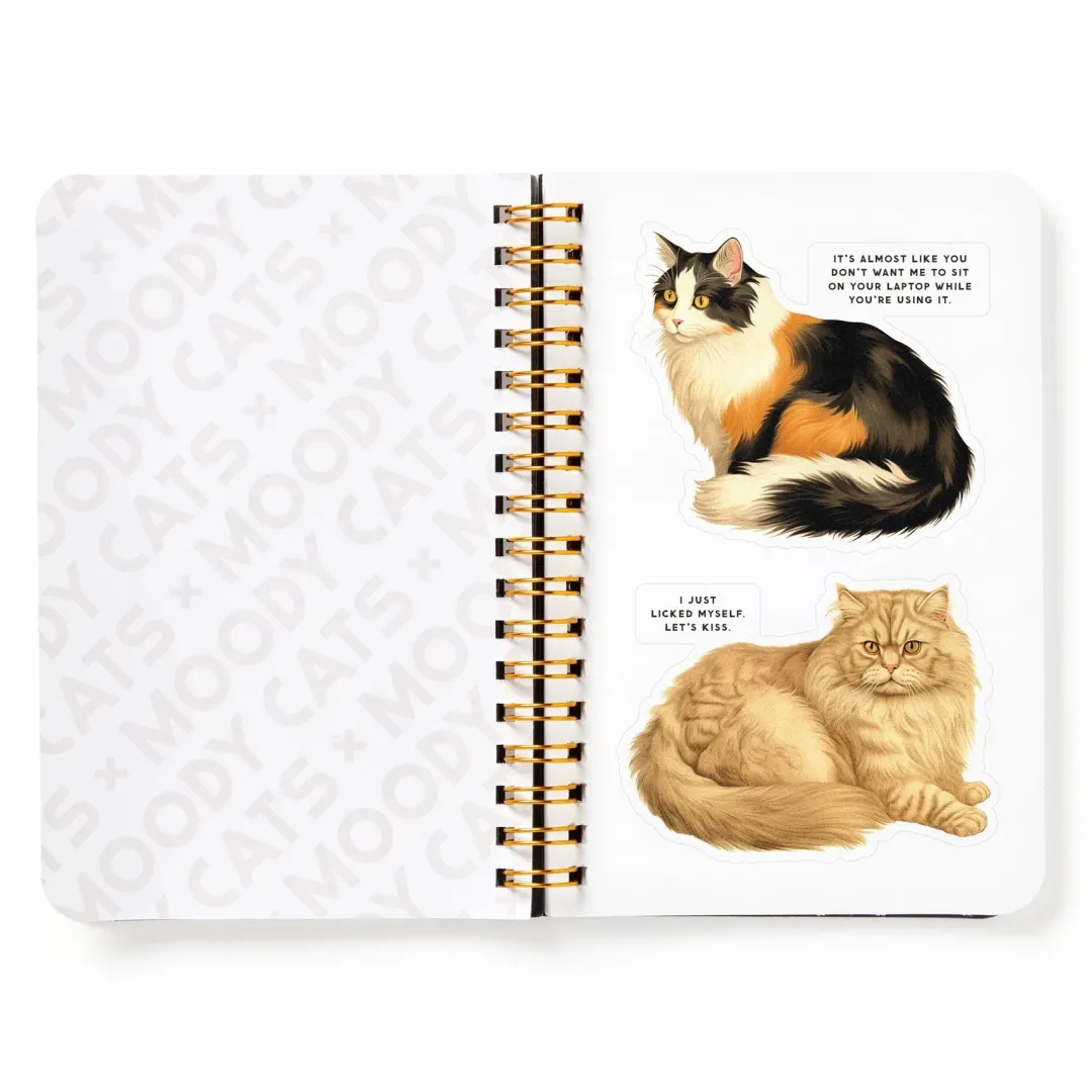 Galison Moody Cats Sticker Book