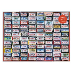 Galison Nantucket License Plates 1000 Piece Jigsaw Puzzle