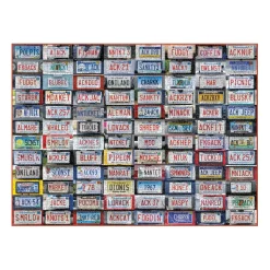 Galison Nantucket License Plates 1000 Piece Jigsaw Puzzle