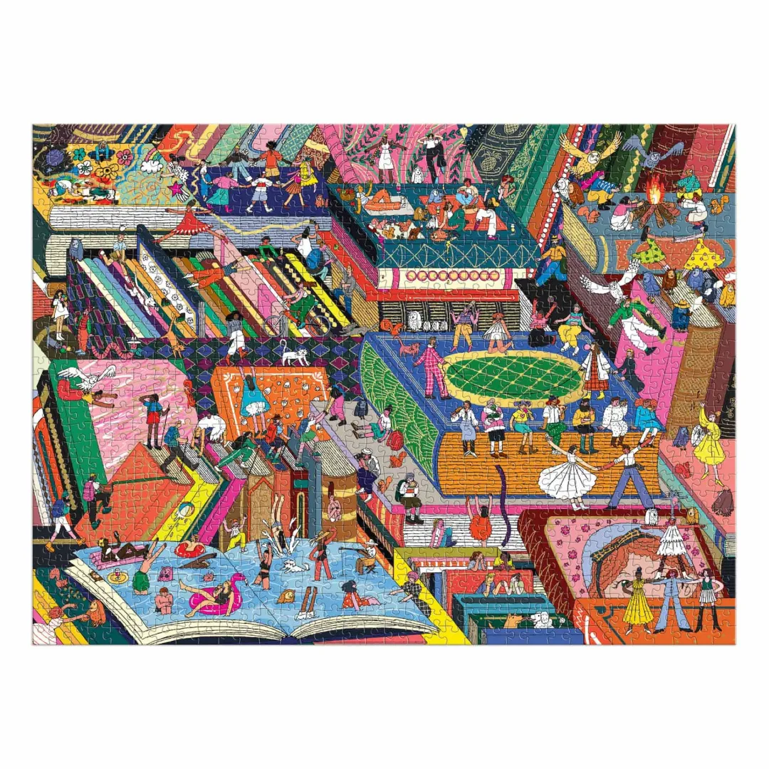 Galison Novel Neighborhood 1000 Piece Foil Puzzle