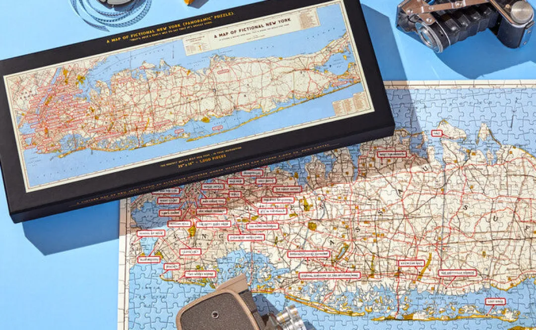 Galison NYC Map 1,000 Piece Panoramic Puzzle