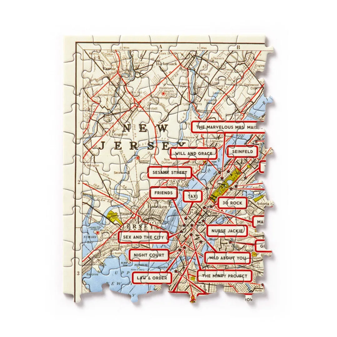 Galison NYC Map 1,000 Piece Panoramic Puzzle